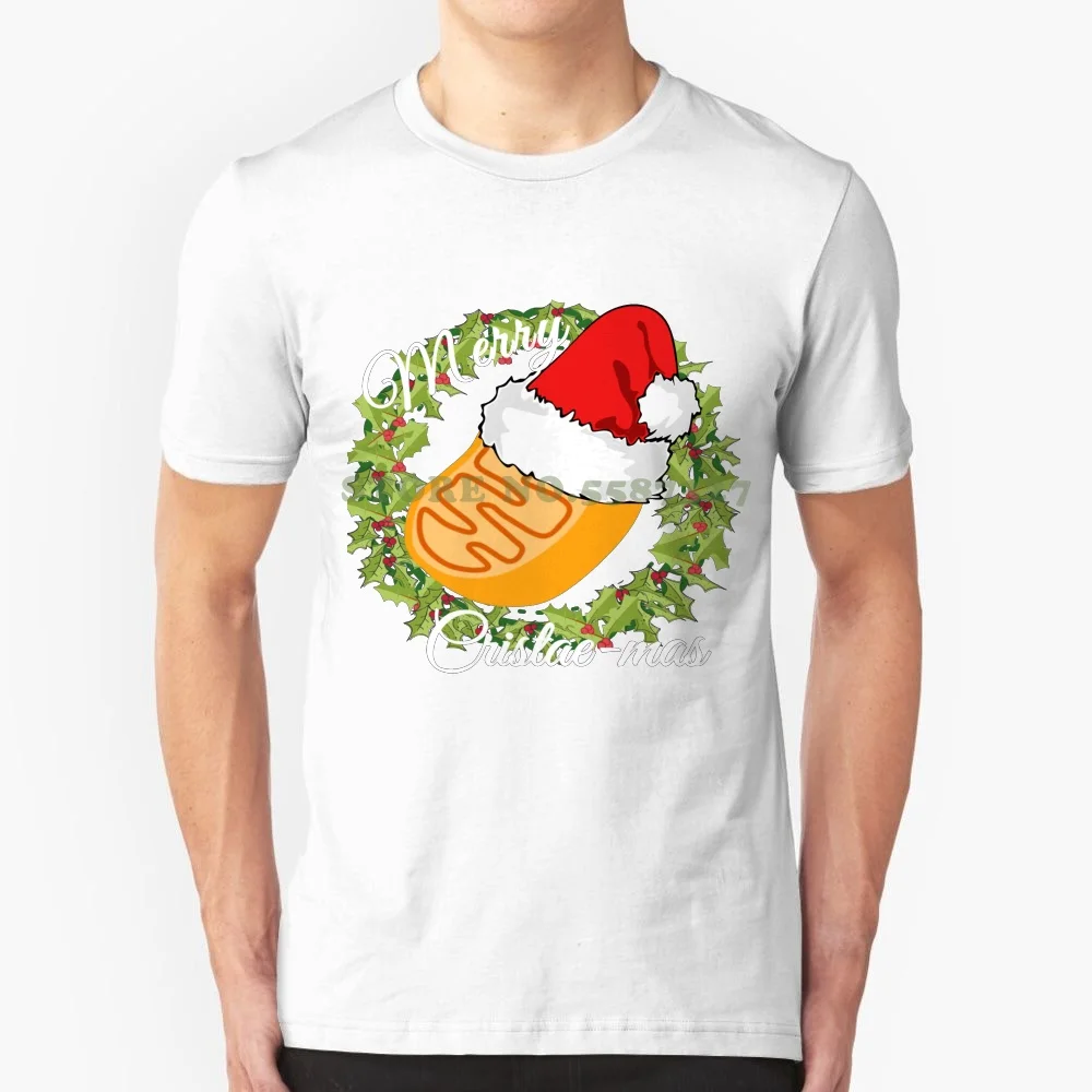 

Merry Cristaemas Mitochondria Cool Design Trendy T-Shirt Tee Science Red Orange Merry Holiday Christmas December July