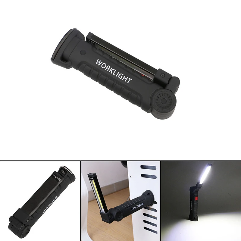 

Светодиодный фонарик Vingtank с USB светильник портативный фонасветильник, магнитный перезаряжаемый вращающийся COB подвесной автомобильный фон...
