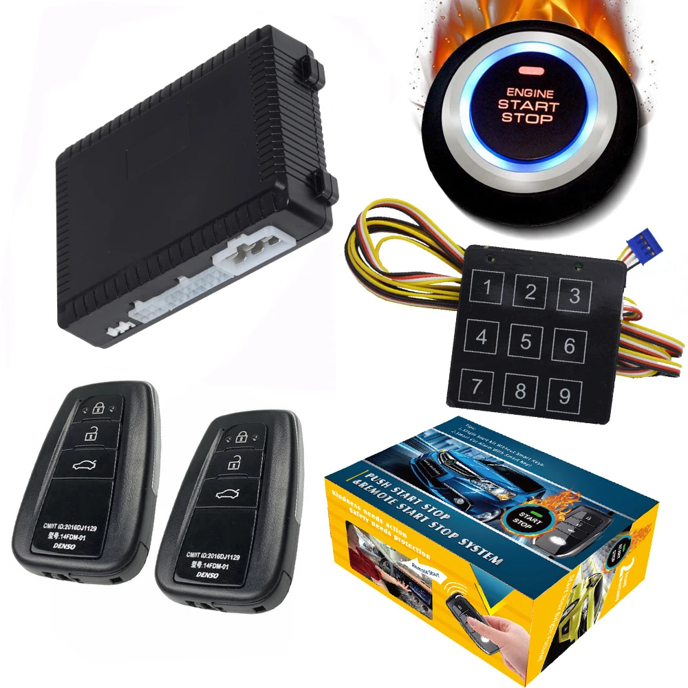 

Автосигнализация Cardot с дистанционным управлением, Система пуска двигателя без ключа, блокировка входа