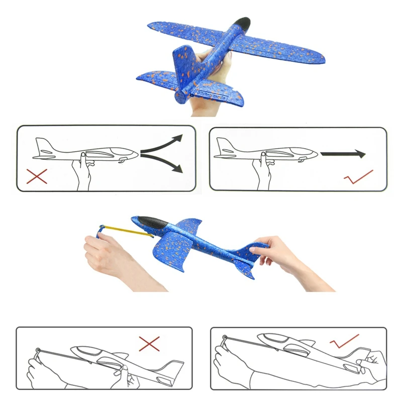35 см стрелок бросает самолет планер из пеноматериала плоский Летающий круглый