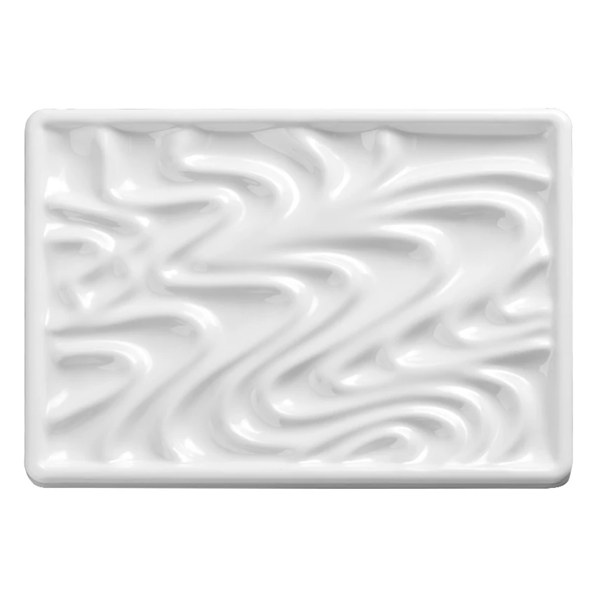 Имитация керамики Акварельная краска палитра лоток волнистая форма