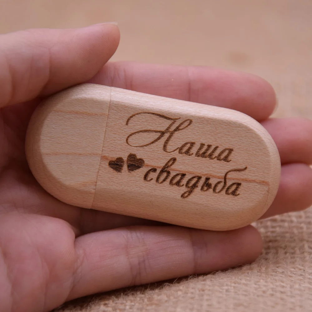Флеш-накопитель USB в деревянной коробке с персональным логотипом 3 0 8 ГБ 16 32
