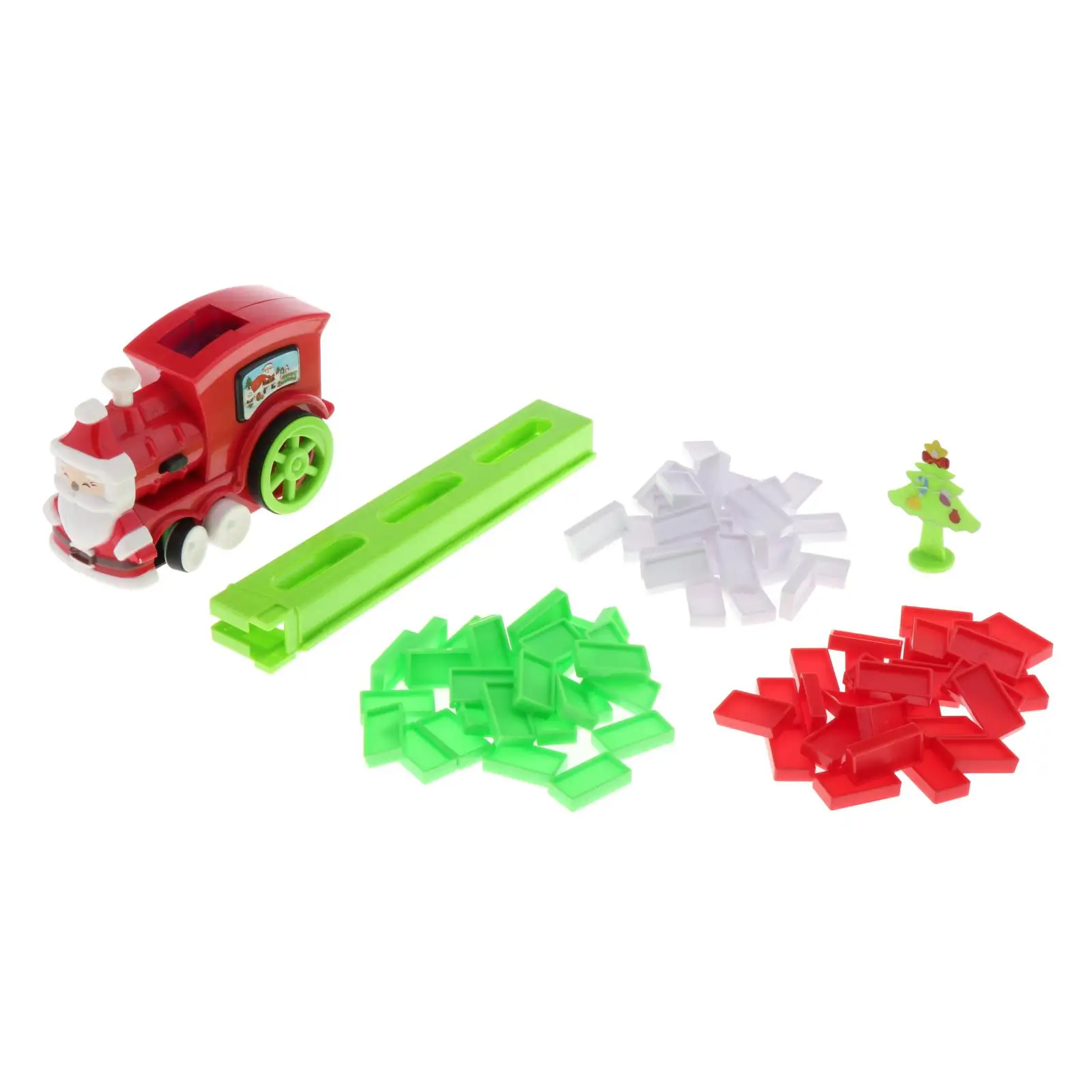 

Domino Electronic Train Model 90pcs Colorful Dominoes Toy Set Game for Children