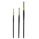 Кисть для рисования Kolinsky Mix, 945 круглых, с деревянной ручкой, высокого качества