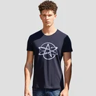 Символ атеиста, Мужская футболка FSM Pastafarian Religion, новые футболки с принтом, хлопковая футболка с коротким рукавом, уличная одежда размера плюс