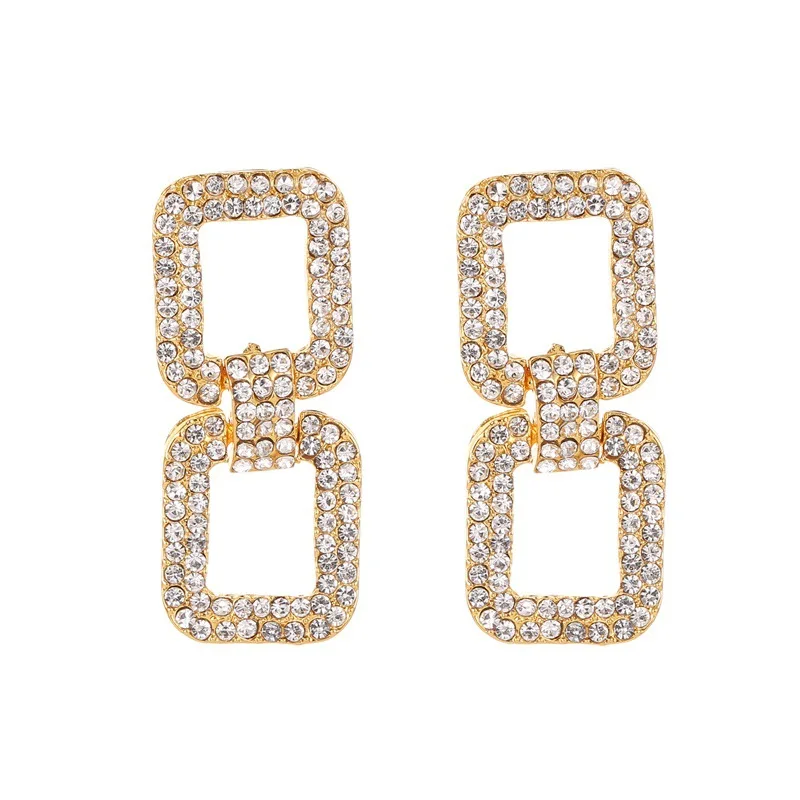 

Geometric Exaggerated Earnail INS Temperament Contracted Long Eardrop