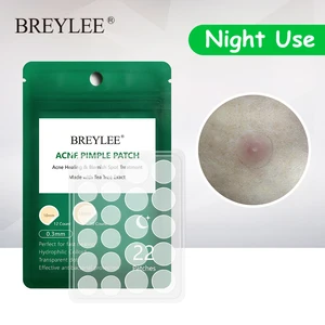 Патчи для лечения прыщей BREYLEE, средство для удаления прыщей, пятен на коже, маска для ухода за лицом, крем от прыщей, ночное использование