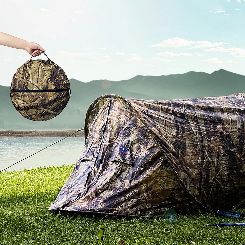 

Pop Up Camping Tent Water Resistant UV Protection Beach Tent Sun Shelter Cabana for 1 Person