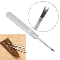 portable accessories 95mm v type leather craft tool cut off thin leather groover skiving tool edge bevel for craft tool
