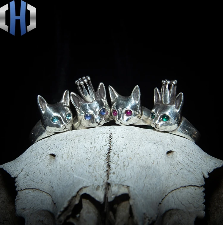 Оригинальное дизайнерское кольцо Genie 925 серебро индивидуальное с открытым