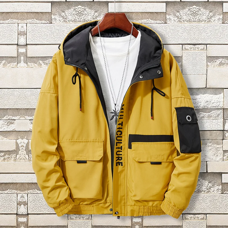 TIEPUS размера плюс 5XL, 6XL, 7XL, 8XL куртка мужская с капюшоном Мода ВВС куртка мужская Тонкая Хип-Хоп Верхняя одежда Повседневная мужская куртка