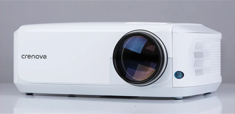 CRENOVA Newest Full HD 1080P Android Projector 6000 Lumens Android 7.1.2 OS Video Projector Support 4K Dolby 2G 16G Beamer