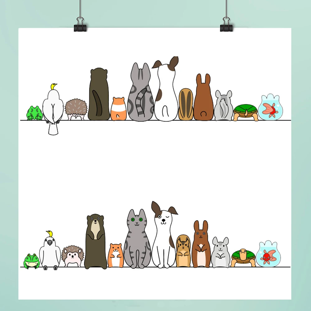 Прозрачные штампы с животными для скрапбукинга сделай сам/изготовления