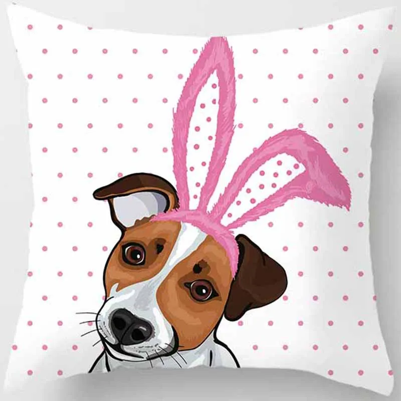 

Hot sale high quality funny cute many animal patterns pillow cases square pillow cases home creative color pillow cover 45*45cm
