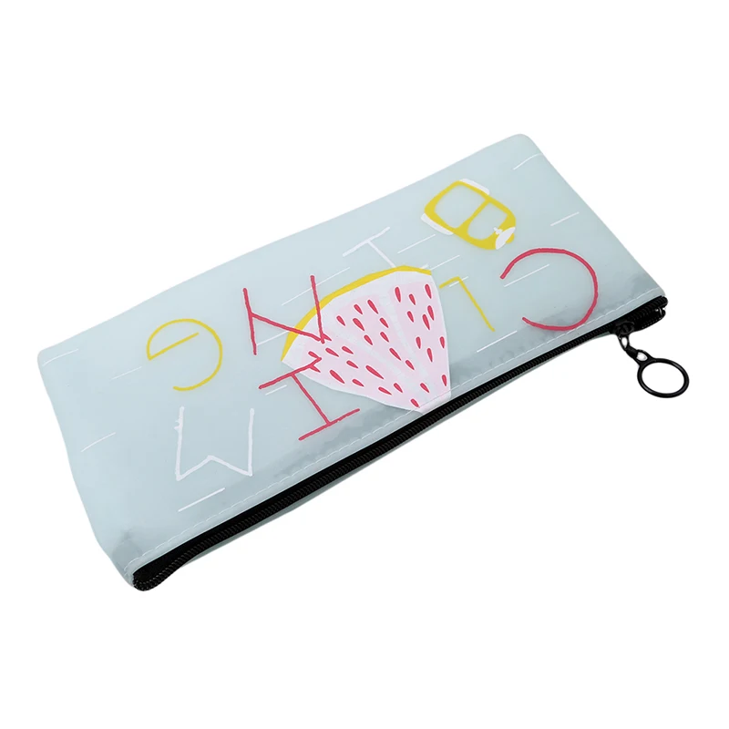 Милый силиконовый чехол-карандаш для школы Kawaii креативный фруктовый пенал