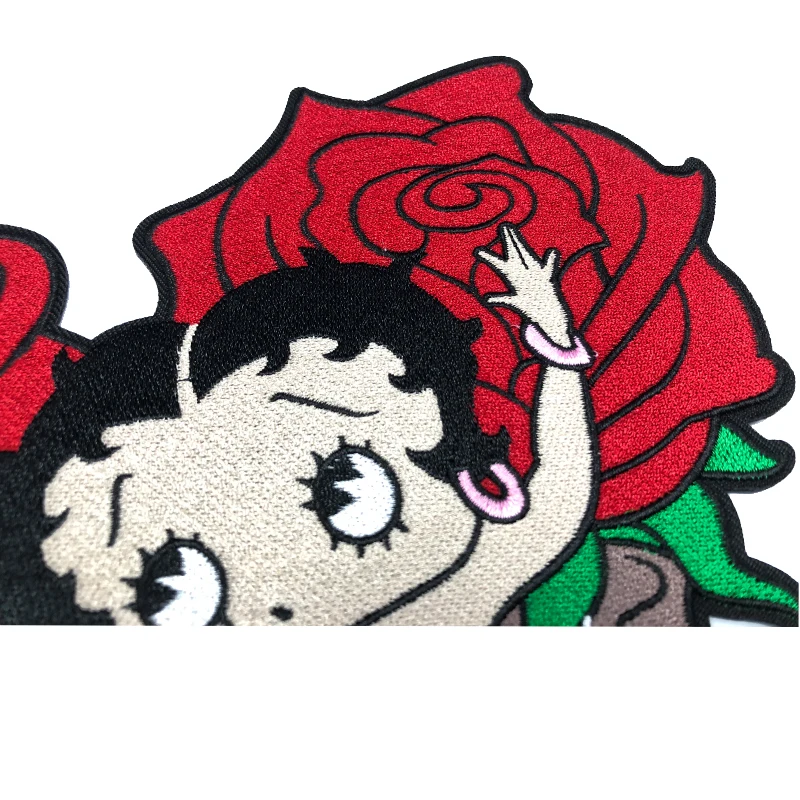 Осень леди Райдер 17*29 5 см Железный на швейной этикетке панк байкер вышитые