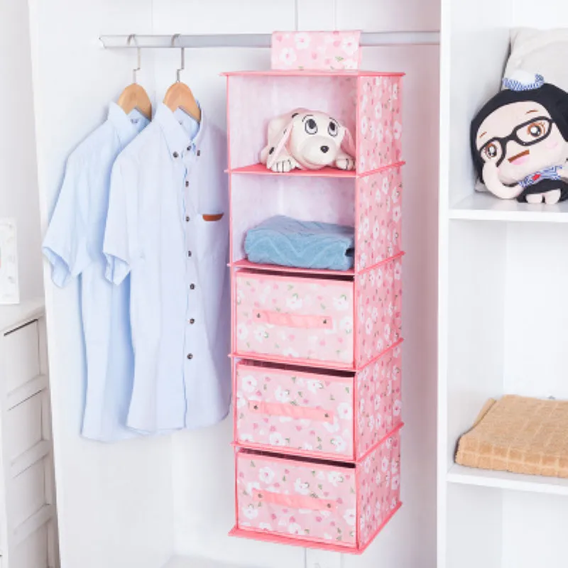 Складная тканевая многослойная висячая сумка для хранения шкаф с выдвижным