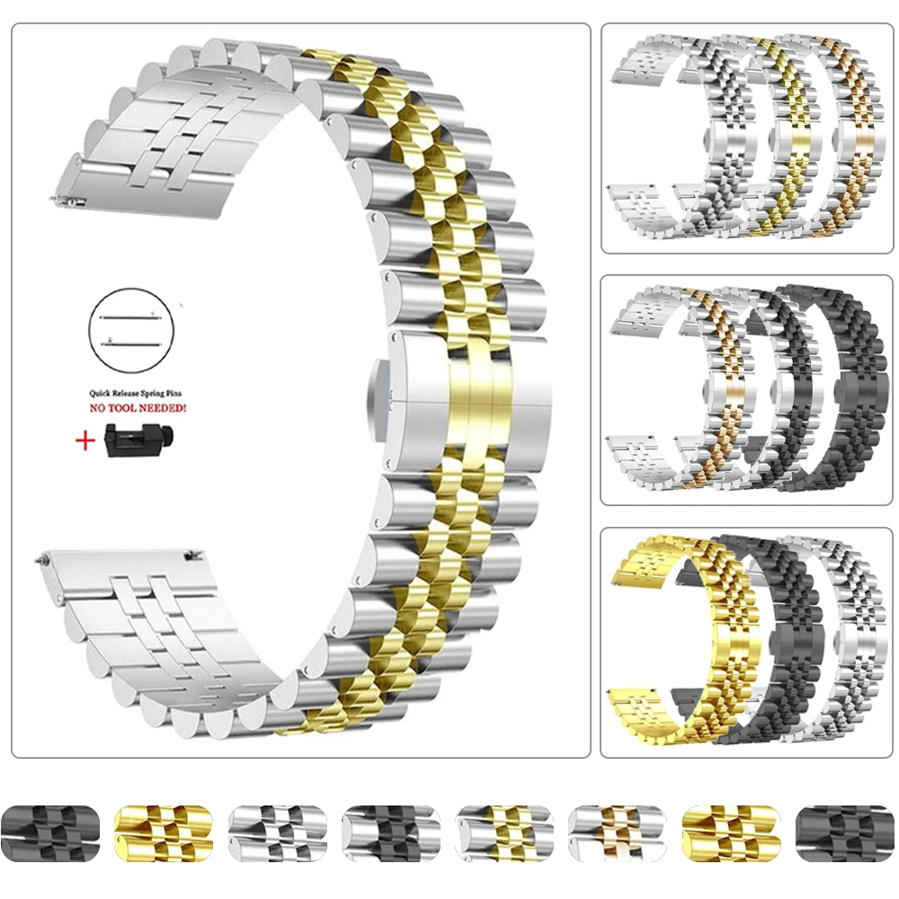 

Stainless Steel Metal Strap for Garmin Venu GarminMove 3 Garmin Active Vivoactive 4 4S Watchband Bracelet 20mm 22mm Wrist Bands