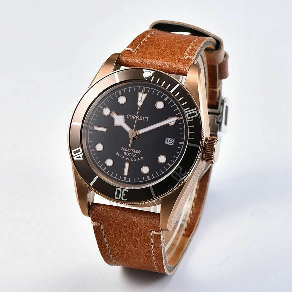 Corgeut 41 мм Miyota/Seagul Модные мужские автоматические механические наручные часы SSteel