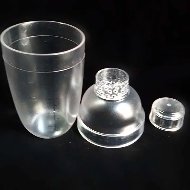 

DEOUNY Plastic Cocktail Shaker Bar Bartender Set Transparent Resin PC With Scale Milk Juice Shaker 350/530/700/1000ML