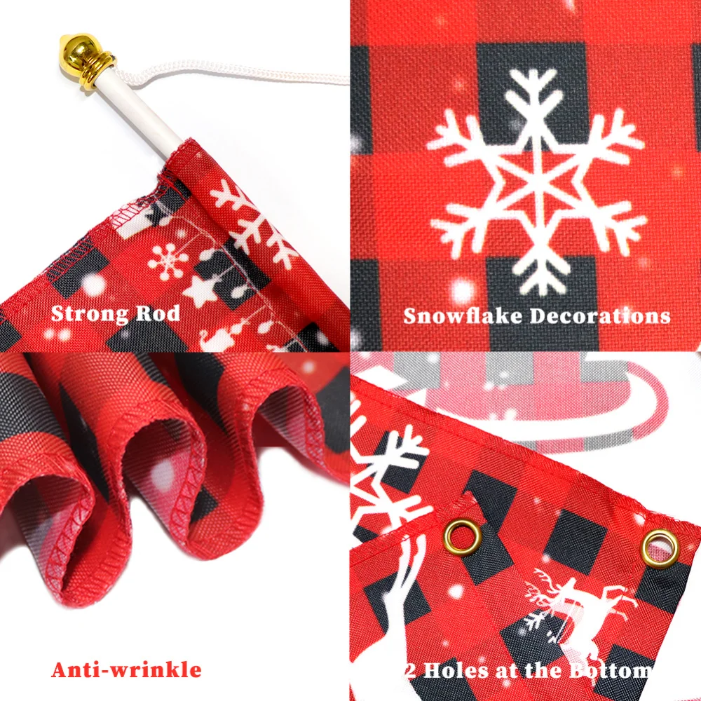 OHEART с Рождеством знак крыльца дверной баннер рождественские украшения для дома