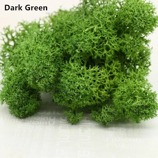 Dark Green 20 г Многоцветный Искусственный мох трава искусственный цветок растение мох украшение дома гостиной DIY Садовый цветок Декор Аксессуары - Цвет: Dark Green