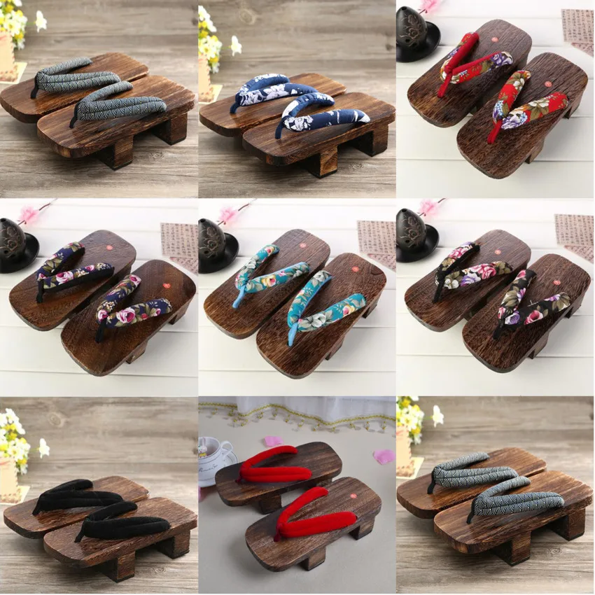2021 японская традиционная обувь повседневные деревянные Сабо Paulownia Geta Китайские