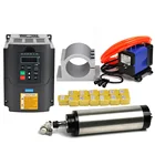 НОВЫЕ комплекты шпинделей 2200 кВт ER20 с водяным охлаждением Вт, шпиндель с водяным охлаждением, инвертор кВт, зажим 80 мм, водяной насос, Цанга 13 шт. ER20