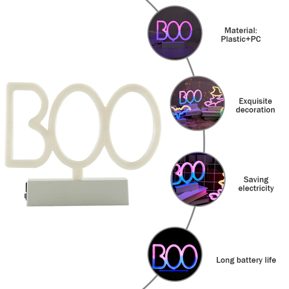 

1pc Creative LED Light Neon Night Light Table Lamp without Battery