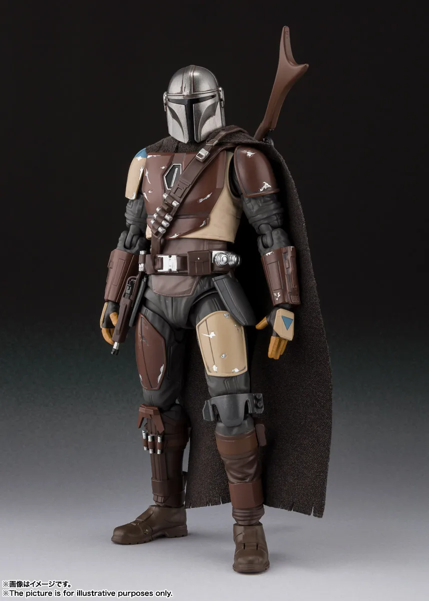 

Bandai Anime Star Wars SHF Initial Costume Mandalorian Hand-made Star Wars Empire At War Model Collection Toys