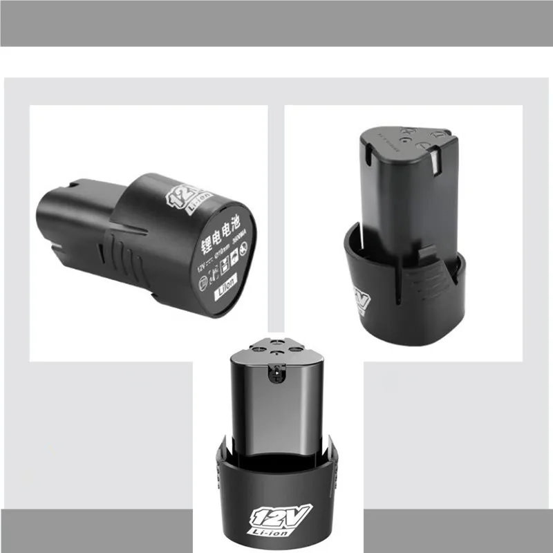 Аккумуляторная батарея для ручной дрели, 2000 мАч, литиевый аккумулятор большой емкости, 12 В, набор батарей для электрического шуруповерта