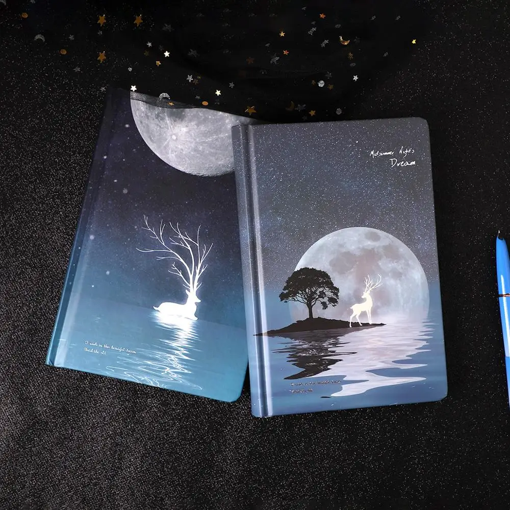 Креативный светящийся Блокнот Книга блокнот для детей корейский Канцтовары