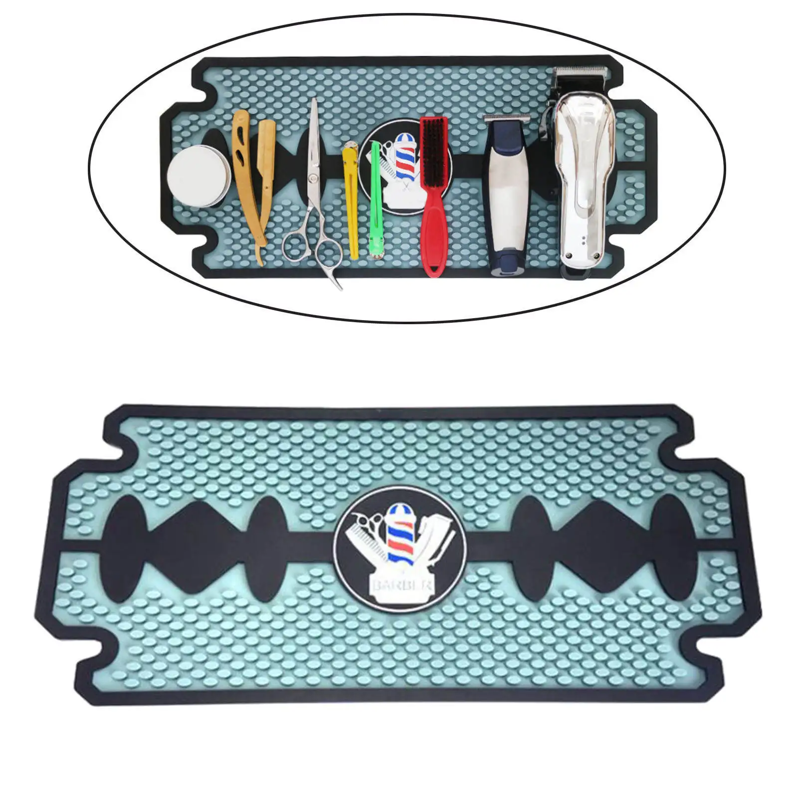 

Hairdressing Mat Pad Nonslip Barber Mats for Curling Irons Hair Trimmers Salon Tools