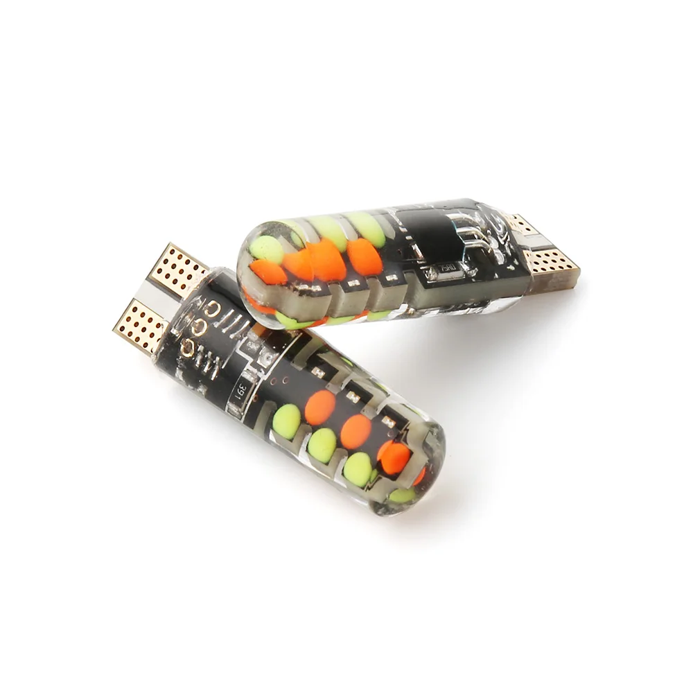 12V автомобиль RGB светодиодный T10 W5W 5050 SMD сигнальная лампа для чтения клина