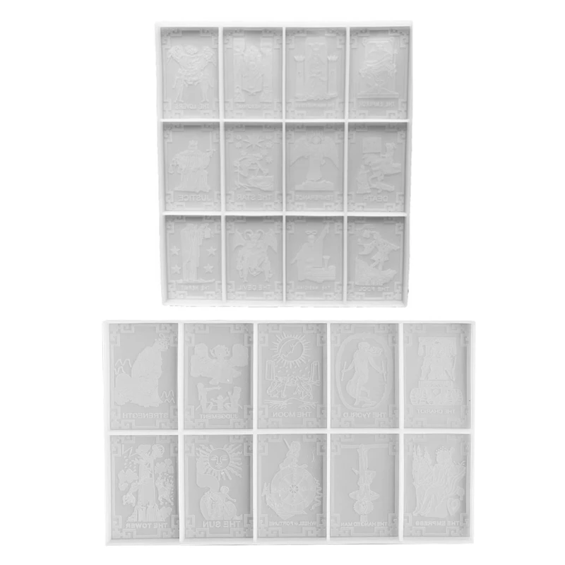 

MXME Taluo Card Mold for Resin Casting Taluo Resin Mold 2 Packs Silicone Mold