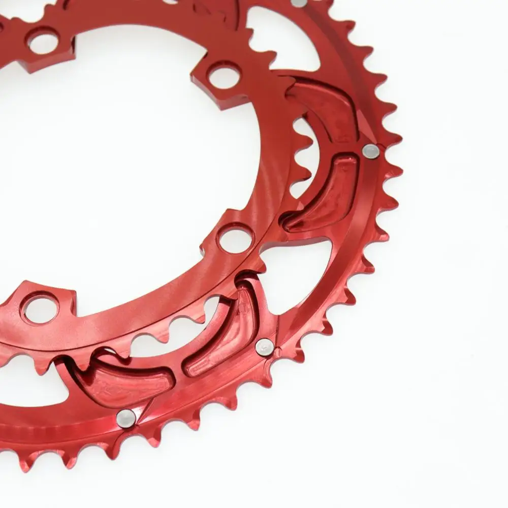 Улитка 110 BCD овальная 50T 35T двойная цепь 2 слоя скорости для Shimano складной дорожный велосипед Сверхлегкий зубная пластина 110BCD