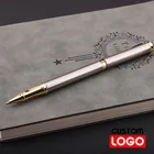 Металлическая шариковая ручка, ручка для подписи, лазерная гравировка, логотип на заказ, гравировка текста, подарочная ручка, Высококачественная коммерческая рекламная ручка