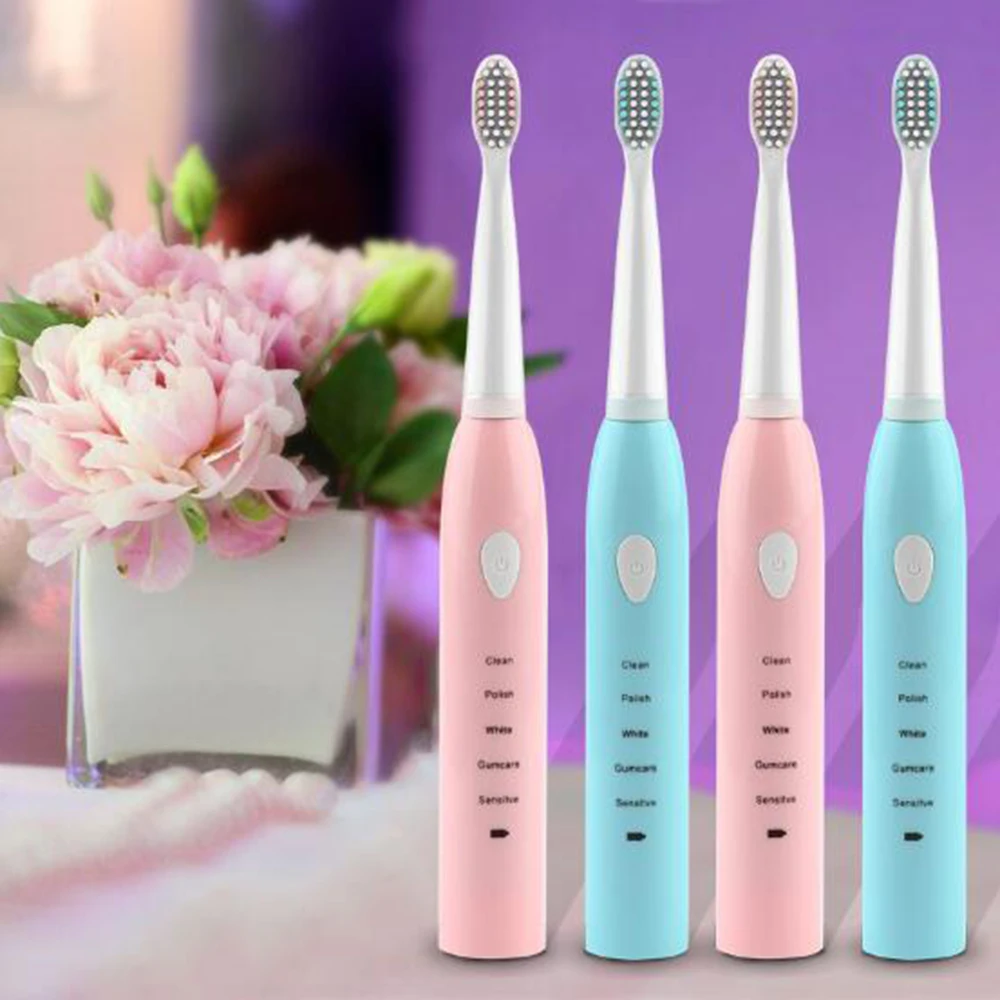 

Ultrasonic Sonic Electric Toothbrush Rechargeable Tooth Brushes Washable Electronic Whitening Teeth Brush Adult Timer