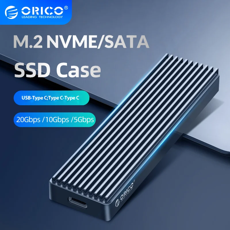 

Чехол для внешнего жесткого диска ORICO M2 SSD Nvme PCIe, USB C Gen2 5 Гбит/с/10 Гбит/с/20 Гбит/с M.2 SATA NGFF, адаптер для 2280/2242 корпус для ssd m2 ssd m2 корпус m2 case ssd m2 case ...