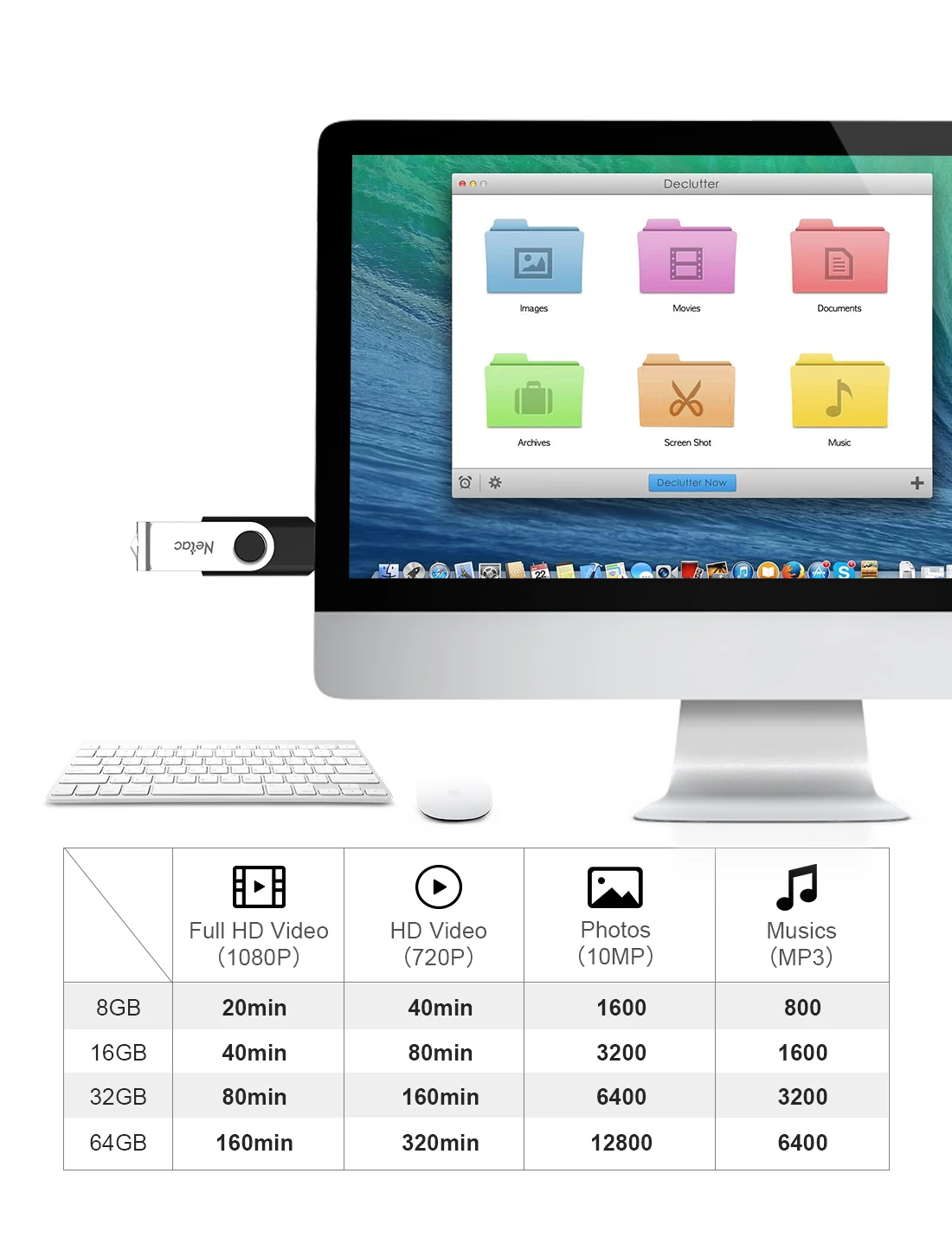 Netac USB 2 0 металлический флэш накопитель флеш 16Гб 8Гб ГБ памяти Memory Stick