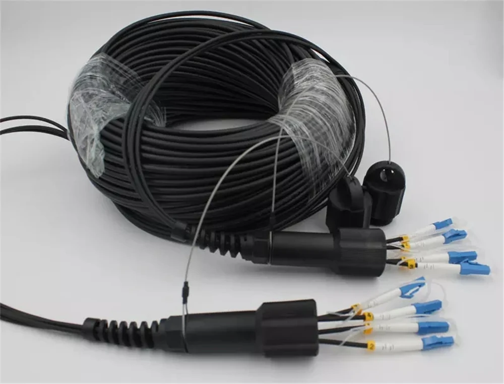 200mtr 4 ядра на открытом воздухе HDMI DVI LC-LC волоконно-оптический патч-корд