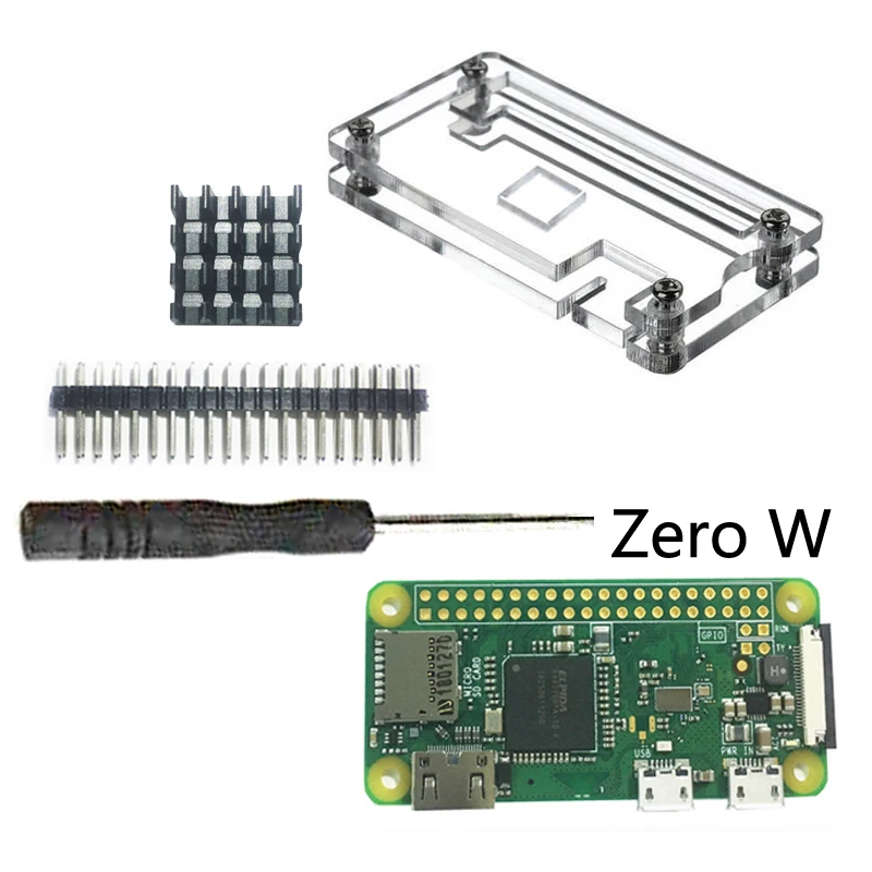 Raspberry Pi Zero W Kit 5MP камера с радиатором отвертка нулевым кабелем 15 см | Компьютеры и