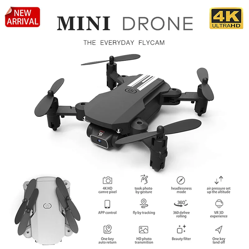 2020 Новый мини Дрон HD 4K 1080P камера Wi Fi Fpv пневматический режим удержания высоты