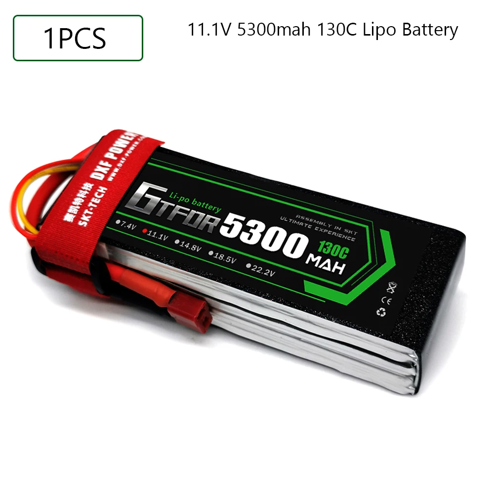 GTFDR 3S 11 1 V 5300mah 130C 260C Lipo батарея XT60 T Deans XT90 EC5 50C для гонок FPV Дрон самолеты