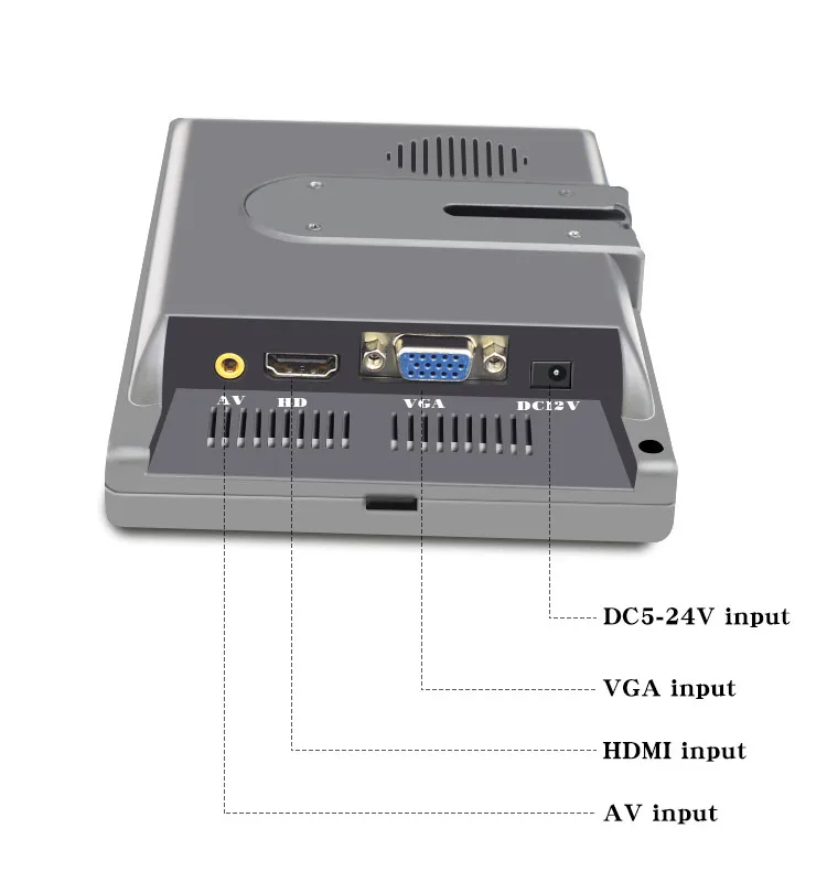 Портативный 7-дюймовый дисплей 1024x60 IPS-экран AV-камера монитор инженерного