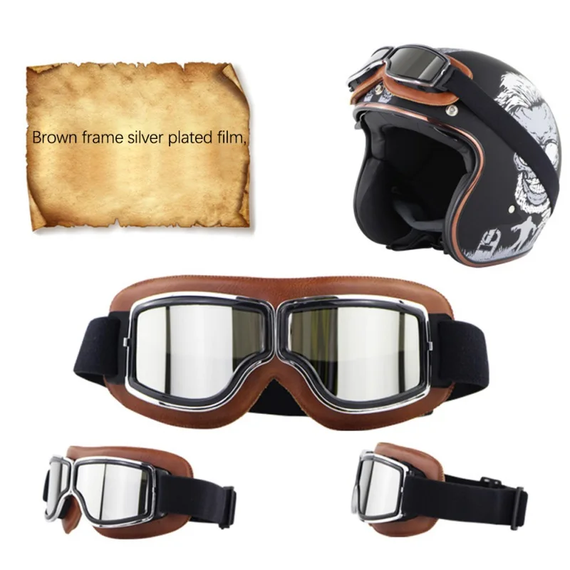 Мотоциклетные очки винтажные мото классические для Harley Pilot Steampunk ATV велосипедный