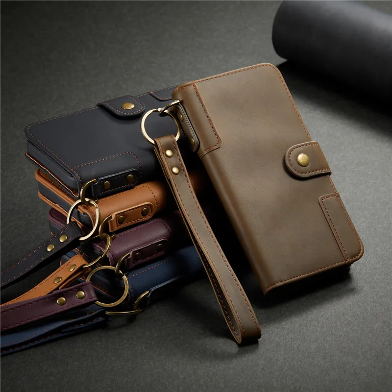 

Genuine Leather Casing For Samsung Galaxy Note 20 Plus Note10 10+ Note 9 8 Case Luxury Flip Retro Wallet Card Slots Stand Covers