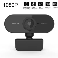 full hd webcam 1080p computer pc web camera with microphone rotating cameras for live broadcast video call conference work