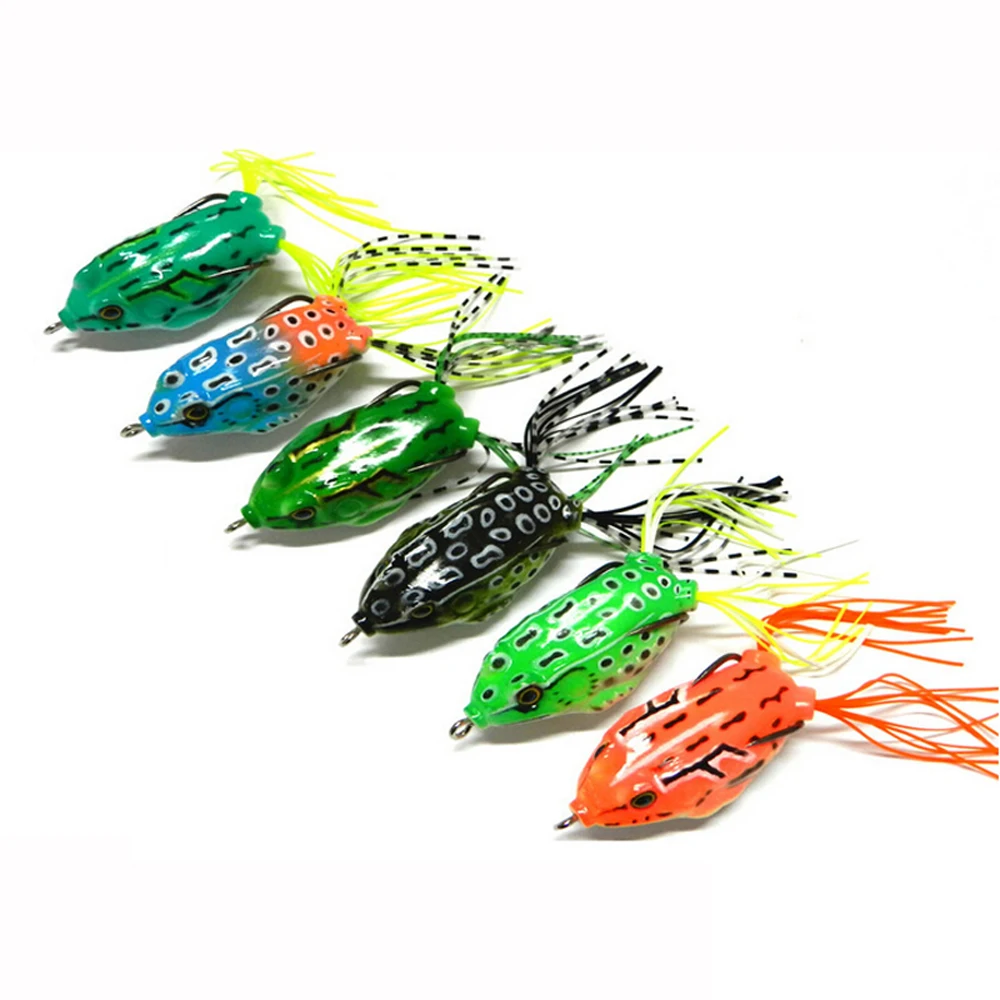 

Frog Bait 12g 55mm 3pcs Fly Fishing Lures Super Deal Top Water Ray Lure Snakehead Killer Hook Soft Lure Free Shipping