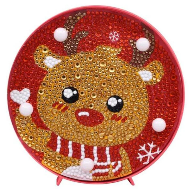 Светодиодный ночник с милым животным алмазная живопись полный светильник для